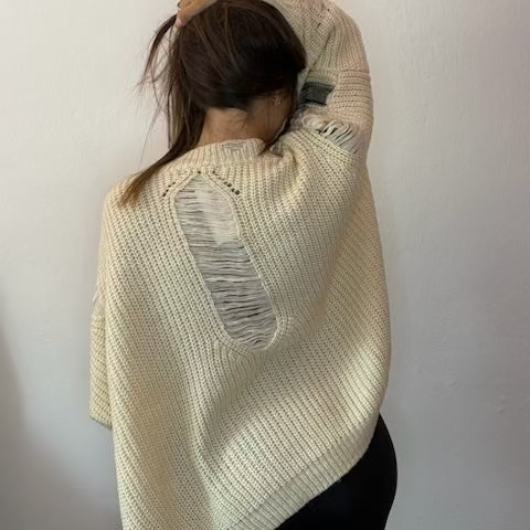 MAGLIA OVER STRAPPATA