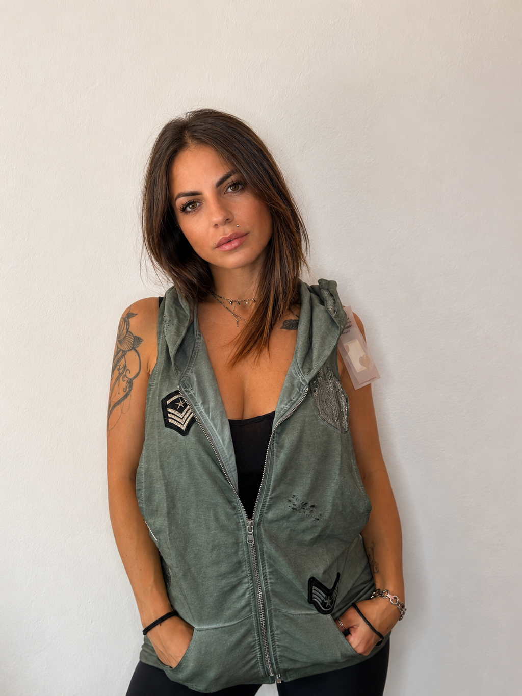 GILET EFFETTO VINTAGE