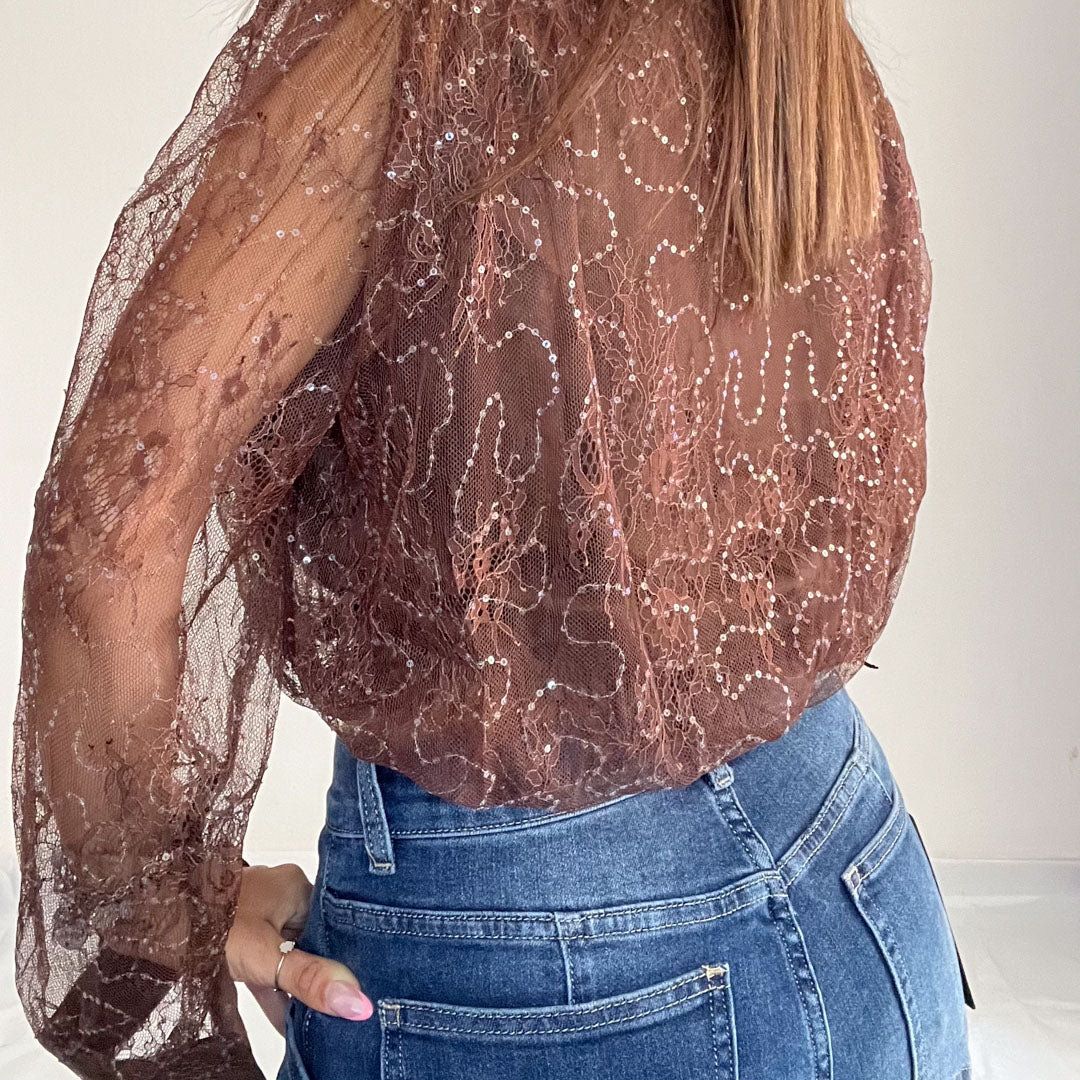 CAMICIA CHIC BROWN