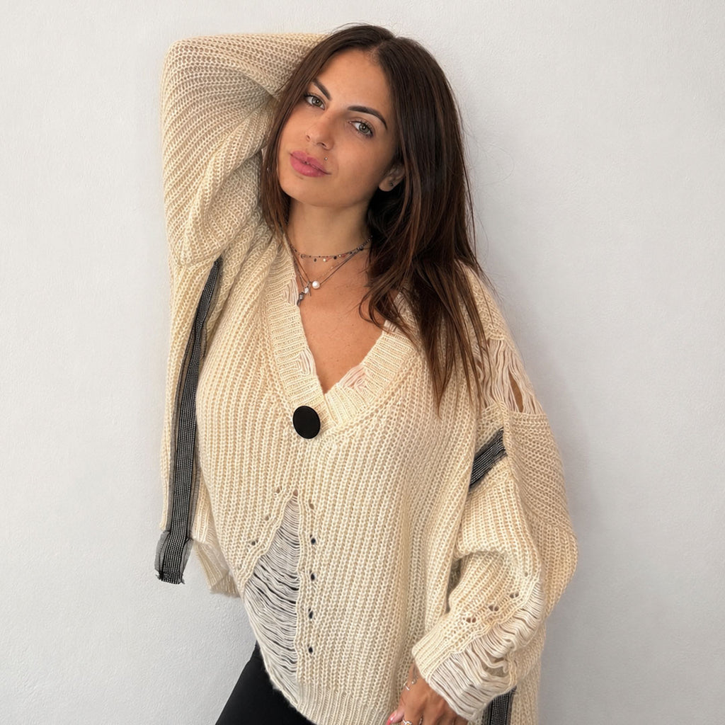 MAGLIA OVER STRAPPATA